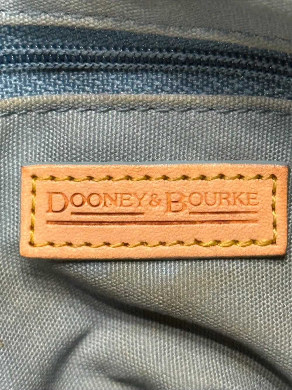 Dooney & Bourke DB logo canvas satchel bag rainbow Y2K VTG Purse